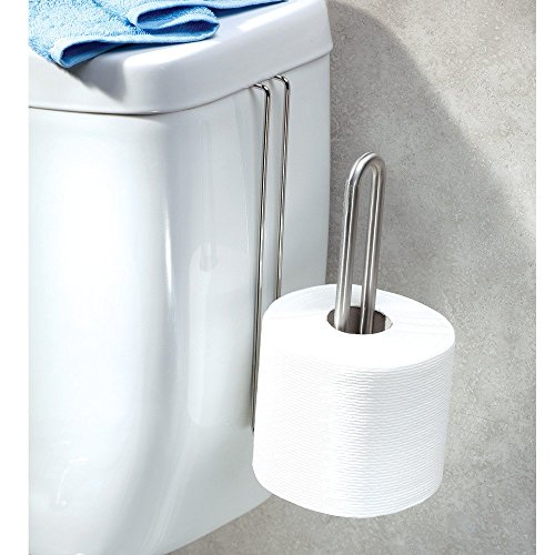InterDesign 27560EU Forma Ultra Halter für Extrarollen Toilettenpapier 2, edelstahl gebürstet - 2