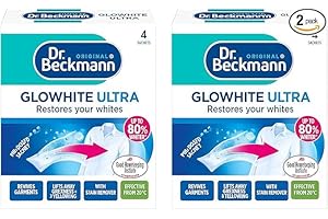 DR. BECKMANN Dr Beckmann Glowhite Ultra Fabric Whitener 4 x 40g Sachets (Pack of 2)