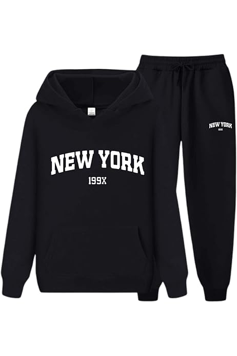 Survêtement Femme 2 Pièces - Sweat à Capuche Et Pantalon, Pour Sport, Yoga, Détente