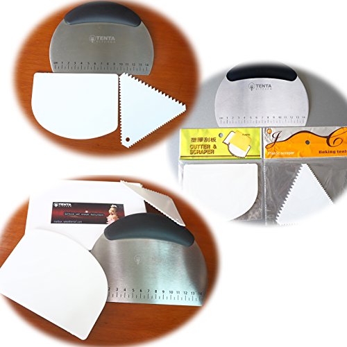 Trenta Küche Multifunktions-Schaber & Chopper, weich schwarzem Gummi Griff - 4