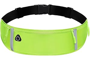 LRIKAS Laufgürtel für Handy, wasserdichte und Verstellbare Lauftasche, Hüfttasche für Joggen, Fitness, Radfahren, Reisen und Outdoor-Aktivitäten (Grün)