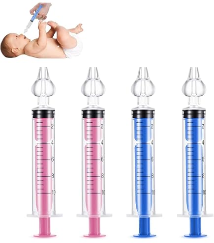 4 pezzi Irrigatore Nasale a Siringa, Aspiratore Nasale per Bambini, Aspiratore Nasale Neonato, Aspiratori Nasali Riutilizzabile, Siringa da Aspiratore Nasale, Lavaggio Nasale, Irrigatori Nasali