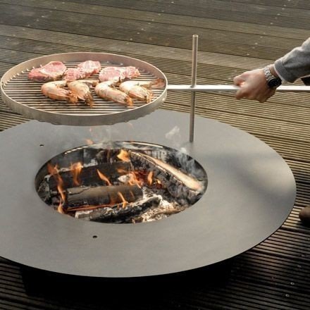 Radius Rost für große Fireplate (100cm) Feuerstelle Edelstahl – 531 t/gr - 4