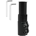 Bike Stem Riser Extender MTB Handlebar Stem Adapter Bicycle Fork Stem Extender Handlebar Raiser Adapter with Hex Key for 1-1/8" 28.6mm Fork Aluminum for Bicycle Cycling Mountain Road Bike MTB (Black)