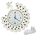 Produktbild MachinYeseed Mode Und Kreative Pfau Schmiedeeisen Gesetzte Schneckenwelle Wanduhr Schlafzimmer Super Mute Wanduhr Moderne Kreative Quarzuhr Goldene