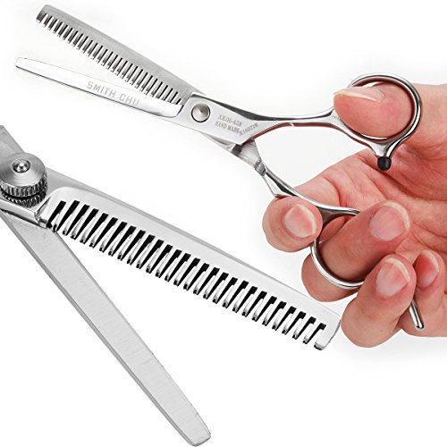 LAOYE Friseurschere Set 3 er Scherenset Haarschere Haarschneideschere Etui mit einseitiger Mikroverzahnung - 5