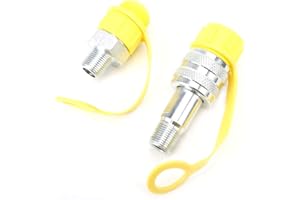 KUULEYN Hydraulikkupplung, Schnellkupplung Hydraulik, Hydraulik Kupplungen Traktor, Zg3 / 8 Mechanische ölleitung Schnellverkupplung Aus Verchromtem Stahl Mit Sicherheitsverriegelungsfunktion 70mpa