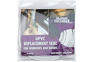 STORMGUARD Push Fit Replacement uPVC(PVC) window/door seal - 6M Universal bubble gasket seal - White