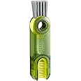 ECVV 3 in 1 Multifunctional Cleaning Brush U-Shaped Silicone Bottle Cleaner Brush Cup Lid Crevice Cleaning Brush Home Kitchen Cleaning Tools
