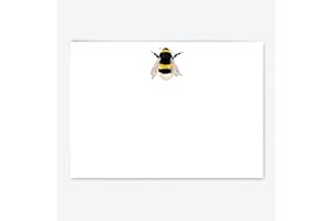 Me Loovely Bumble Bee Flat Notecard and Envelopes Set A6 Size Greeting Card Writing Stationery Notecards Set for Home & Office| Christmas Gifts Multipack of 20 (Refill)