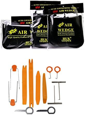 Coolinga Air Wedge Pump with Car Repair Tools Set Recycling Airbag Door Lock Opener Kit Auto Refit Shim Inflatable Pry Bar Household Accessibility