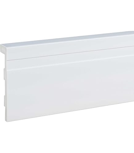 Mardom Decor Plinthe I Qs011 I Elegante Sol Barre Sol Profilé I 200 Cm X 13,5 Cm X 4,0 Cm