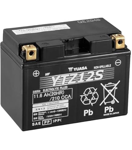 Batteria Moto Scooter UNIBAT - Compatibile Con Yuasa CTZ12S-BS - Foto 4