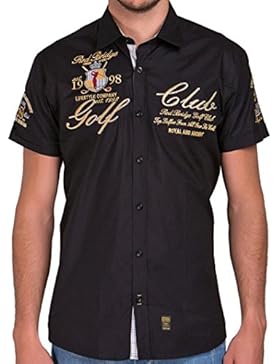 Redbridge by Cipo & Baxx Herren Hemd Freizeithemd Golf Club Regular Fit mit Stickerei