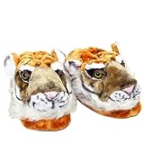 Suela especial interior Sleeper\'z - Tigre - Zapatillas de casa animales originales y divertidas - Adultos y Niños - Hombre y Mujer - L