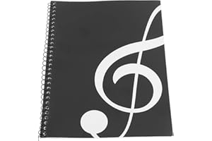 Tomotato Cuaderno Partituras Blanco Notas Musicales Cubierta Pentagrama Papel Personal 50 Páginas Papel Manuscrito Música Cuaderno Músicos Composición Música Escritura Notación (Nota negra)