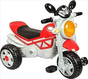 Singhs Bullet Baby Bike Tricycle for 2 to 4 Years Old Kids and Boys with Music and Light Birthday Gift (Red)