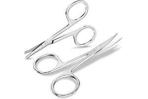 2 st nagelsax, professionell nagelsax, extra skarp böjd nagelsax, rostfritt stål nagelsax, kurvor, kolstål, för trimning av n