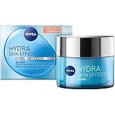 NIVEA Hydra Skin Effect Nemlendirici Jel Krem 50 ml, Saf Hyaluron, 72 Saat Nemlendirme, Dolgun Cilt, T&uuml;m Cilt Tipleri i&ccedil;in
