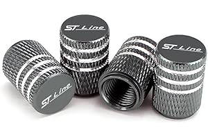 KAJAME 4 Tappi Cappucci Delle Valvole Pneumatici Compatibile con per Ford ST Line Focus X 2 3 Mondeo Fiesta Kuga MK2 MK3 MK4 Valvole Pneumatici Auto Parapolvere Accessori,B