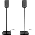 EUGOOCX Speaker Stands Pair for DENON Home 150 Wireless Smart Speaker, Heavy Duty Base Floor Stands for Surround Sound with Power Cord Management