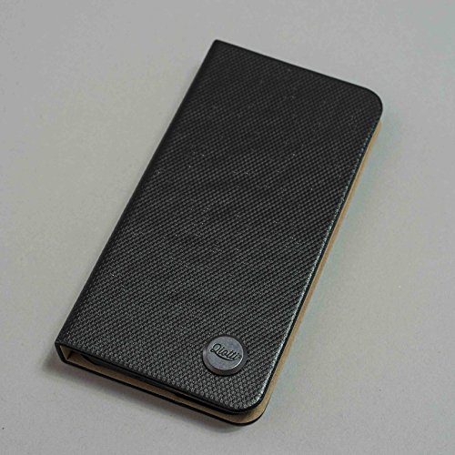 QIOTTI QX-B-0910-53-IP6 Funda con Tapa para Apple iPhone 6 - Plata Negro