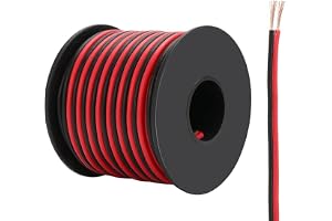 Duravel Speaker Wire, 2 Conductor, Red and Black, Copper Stranded Core (3 Meter, 1.5mm)