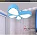 Produktbild Larsure Vintage Modern Deckenleuchte Kronleuchter Pendelleuchte Leuchte LED-Kind Zimmer kronleuchter Jungen und Mädchen butterfly Kronleuchter Lampe Kronleuchter, 50 CM Cartoon (220-240V)