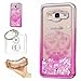 Produktbild Hülle Galaxy J3 2016 (5,0 Zoll) Hülle Transparent Hardcase,3D Galvanotechnik TPU Kreative Liquid Bling Hülle Case Für Samsung Galaxy J3 (2016) J320 (5,0 Zoll),Dynamisch Treibsand Flüssige Fließend Wasser Glitter Sparkle Klar Hart Plastik Tasche Kristall Handytasche Rückseite Hülle Schale Etui Für Samsung Galaxy J3 J310 / J3 (2016) J320 (5,0 Zoll) + Schlüsselanhänger (R) (8)