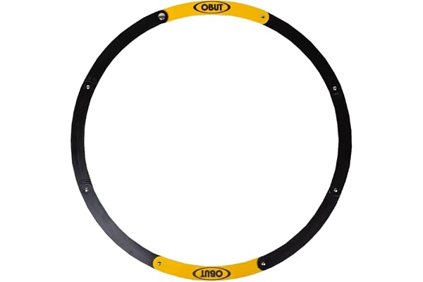 OBUT Cercle pétanque pliable noir/jaune
