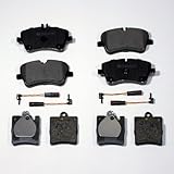 4 Bremsbeläge (= kompletter Bremsbelagssatz) für die Hinterachse, inkl. 2 Bremsverschleißwarnkabel falls benötigt