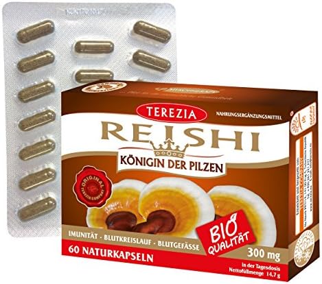 TEREZIA REISHI BIO - 300 mg - 100% from natural sources with no additives - 60 capsules - Immunity - Bloodstream - Blood-vessels