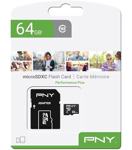 Imou Scheda di Memoria microSDXC 64 GB, fino a 95/25 MB/sec, Classe 10