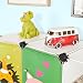 SoBuy FSS52, DIY 12 Cubes with Doors, Children Storage Unit, Interlocking Cube Storage Organiser Cabinet Wardrobe -Animals