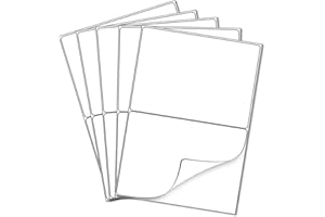 MFLABEL 100 Folios Etiquetas adhesivas A4 autoadhesivas, 210 x 148 mm,2 etiquetas por hoja,200 etiquetas,de envío para impresoras inkjet y láser (2 etiqueta/hoja | 100 Hojas)
