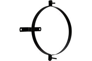 WOLFPACK LINEA PROFESIONAL - Abrazadera Para Tubo Estufa Vitrificada Con Soporte 100 mm. (2 Piezas)