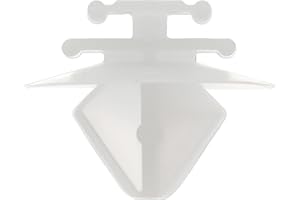 Restagraf - Fixations Agrafe de Moulure pour Ceinture de Caisse - Compatible avec Citroën, Fiat, Peugeot, Renault - Réf. 42608 - Boîte de 100, Blanc