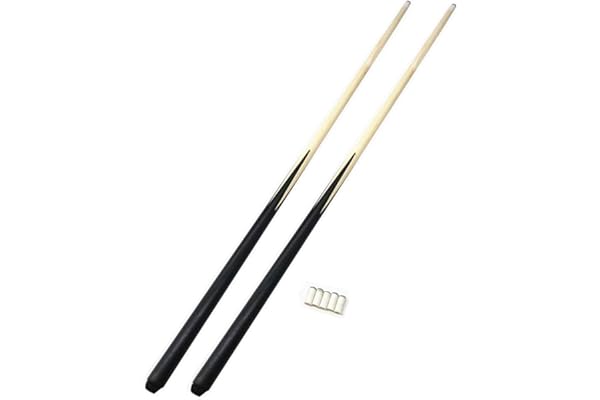 YRU Queue de Billard, 2pcs Petite Tige De Billard Courte pour Enfants Fait Main 50cm 68cm 90cm 120cm Snooker Queue Idéal pour Les Espaces Serrés Et Les Jeunes