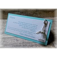 Gastgeschenk Tischkarte Tischdeko Deko Tischdeko Deko Schutzengel Taufe Hochzeit Kommunion Konfirmation Jugendweihe mint