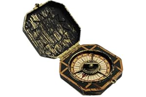 GAMMAEON Compass Decoration, Nautical Compass Pirate Captain Costume, Halloween Party Cosplay Decoration
