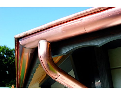 Preisvergleich Produktbild Wolff Dachrinne Kupfer 2 Fallrohren