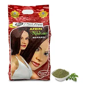 Afrin Burgundy Nikhar Mehandi Pack of 12 (45gm each)