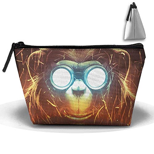 Cool Orangutan Multifunction Portable Pouch Trapezoidal Storage Cosmetic Bag