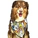 Produktbild Wfispiy Cartoon Doodle Dogs and Cats Pet Dog Bandanas Triangle Bibs Scarf Accessories for Medium to Large Size