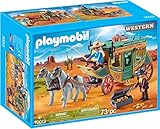 planwagen kutsche 2 Figuren und Gepäckstücken Playmobil 70013 Western Westernkutsche, bunt