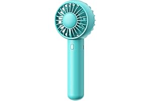 Gaiatop Mini-Handventilator, Dual-Motoren, leistungsstarker Schreibtischventilator mit Sockel, niedliches Design, 3 Geschwindigkeiten, Männer, drinnen und draußen