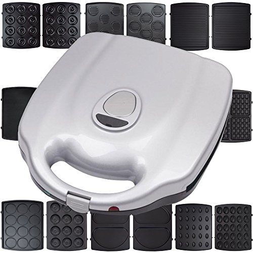 Syntrox Germany XXL 9 in 1 Chef Maker mit herausnehmbaren und spülmaschinen geeigneten Wechselplatten - 3