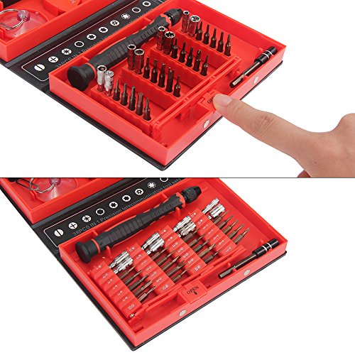Geekbuying 38 Stück Präzisions Schraubendreher Set Reparatur Tool Kit für die Reparatur von iPhones, Android Handys, Tabletten, Computer, Elektronik und vieles mehr - 5