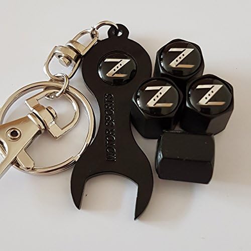 Speed Demons NISSAN Z black dust Valve Caps with double sided spanner limited for all models of Car