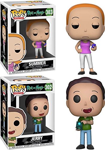 Funko POP! Rick & Morty: Summer + Jerry – Stylized Vinyl Figure Set 